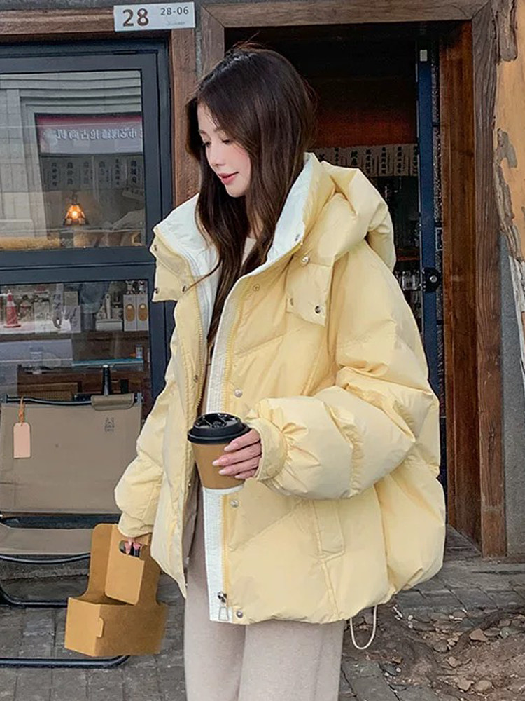Super cute short down jacket for women, 2025 new winter style, this year's popular and best-selling padded coat, extra thick and warm outerwear