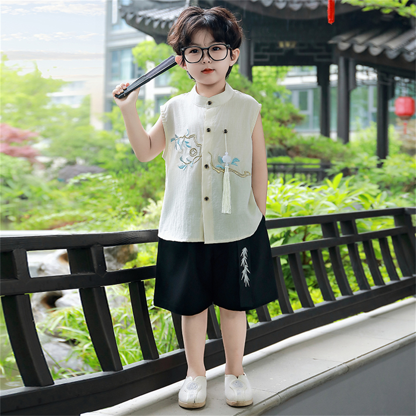 男童夏季新中式宝宝国风表演服