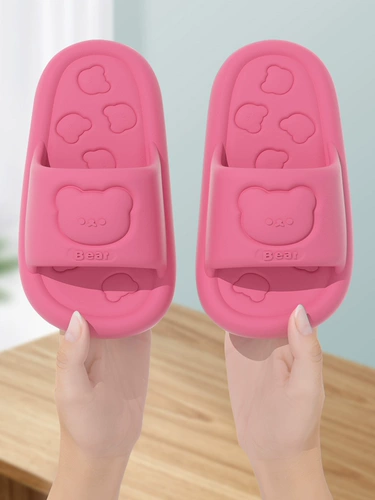 Милые детские тапочки, летняя обувь, нескользящие слайдеры, подходит для подростков, семейный стиль