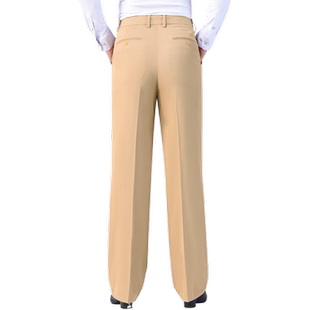 梵尊威新款男士舞蹈裤国标交谊舞跳舞裤摩登阔腿高腰广场舞裤夏季