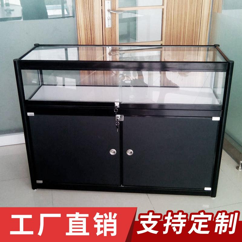 广州便利店烟柜玻璃柜台珠宝展示柜饰品化妆品展柜茶叶样品展示架
