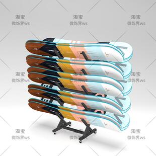 雪板架双板收纳展示滑雪板杖挂架室内墙上架子挂雪板收纳整理架子