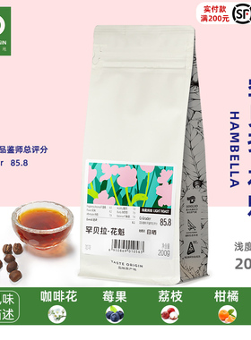 TO咖啡 埃塞俄比亚罕贝拉花魁 日晒精品咖啡豆200g 手冲单品
