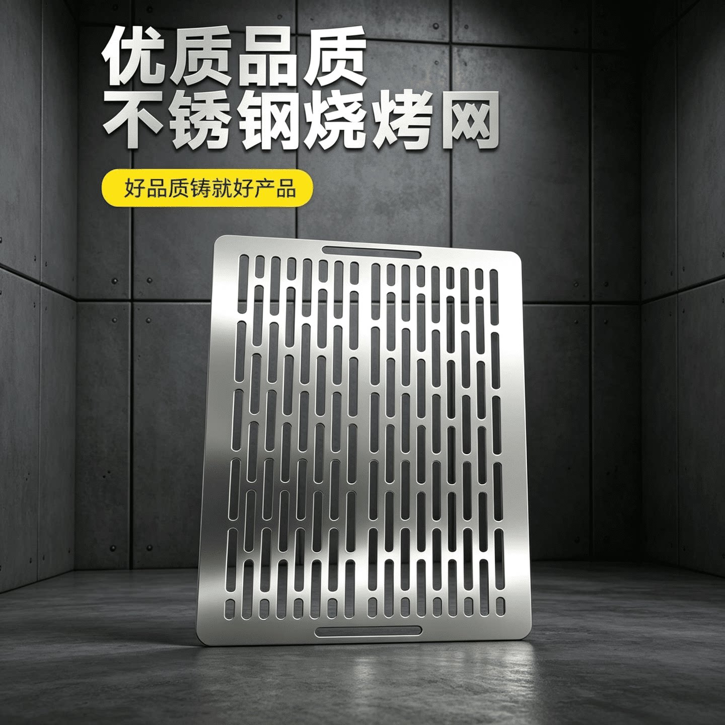 304不锈钢长方形一体成形烧烤网