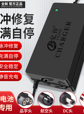 12V充电器智能汽车摩托车通用铅酸蓄电池12伏电瓶20AH100AH大功率