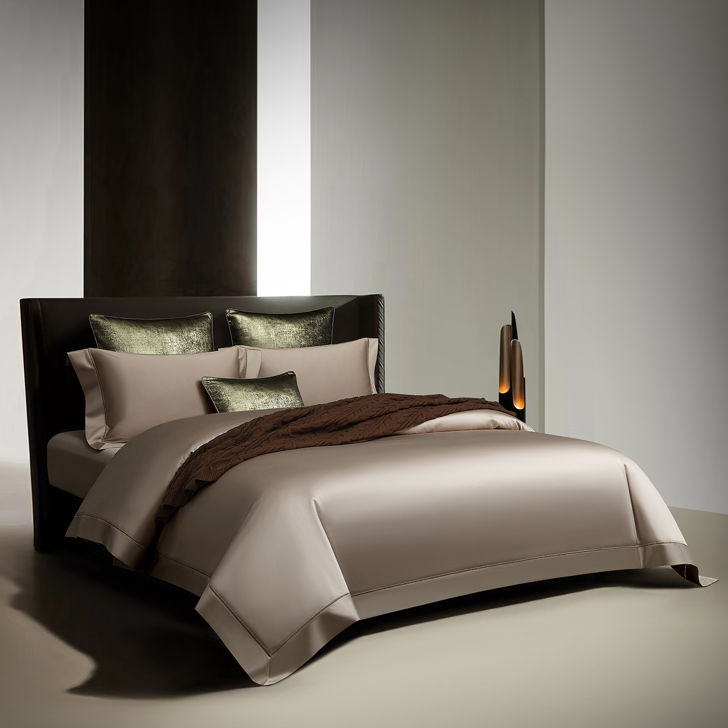 高端奢华200支新疆长绒棉全棉四件套纯棉床单高密度东帝兴床品