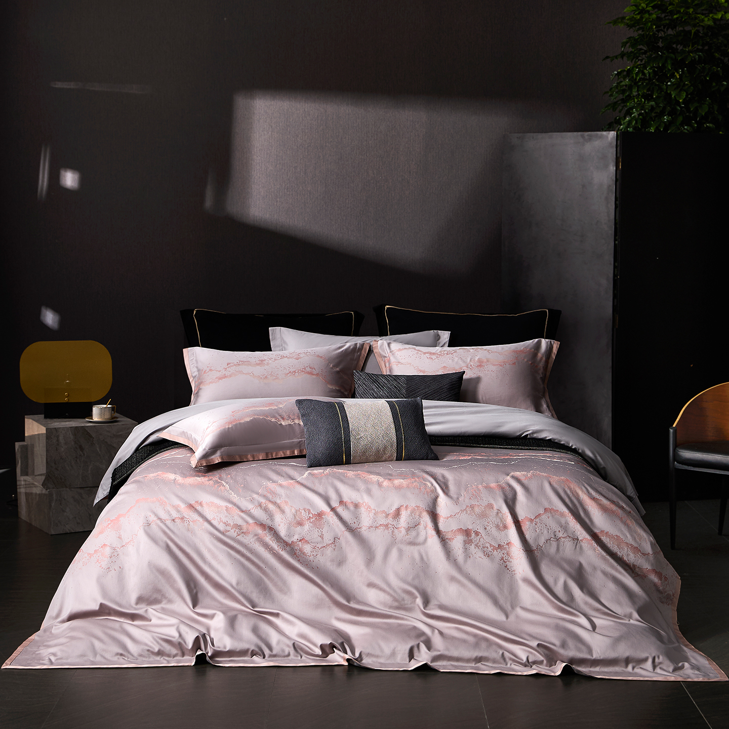 高端全棉色织提花四件套纯棉床单精品高质量轻奢高级感四季通用