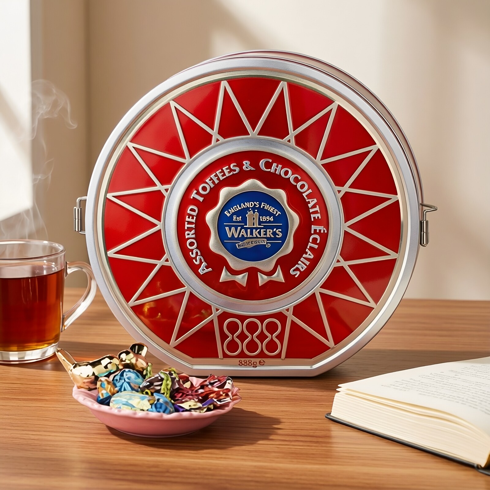 英国进口零食糖果软糖休闲walkers沃尔克斯什锦太妃糖礼盒装888g