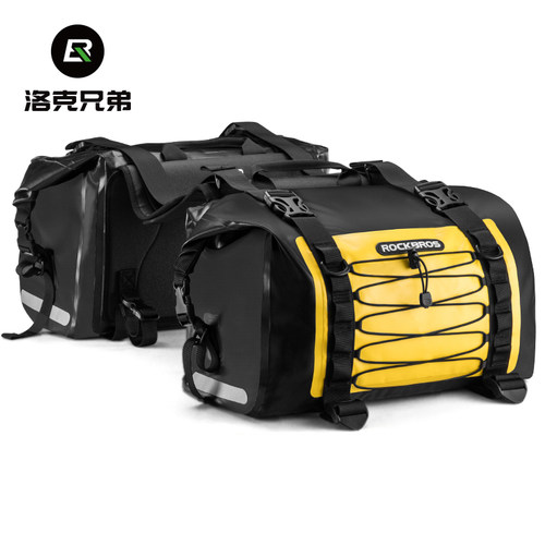 洛克兄弟摩托车边包防水摩旅机车