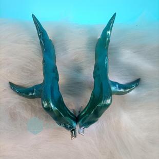 明日方舟道具 夕cos道具 夕角 画中人 染尘烟 龙角 cos头饰道具