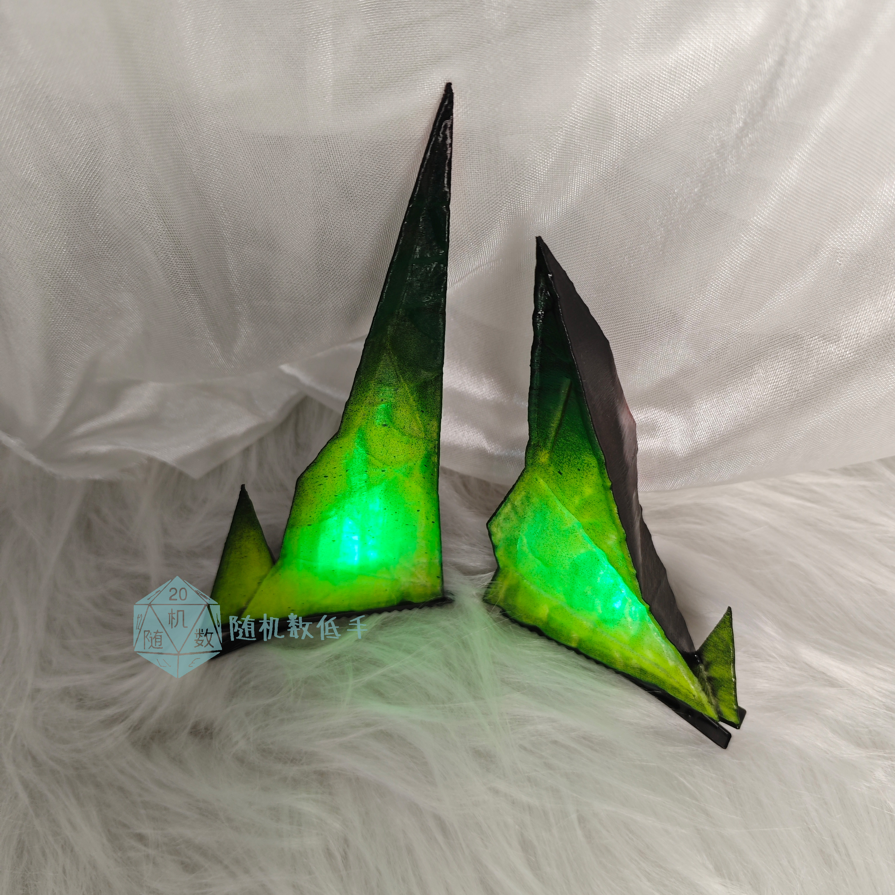 明日方舟cos道具 mon3trcos道具 mon3tr角 头饰发光cosplay