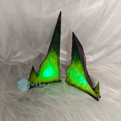 明日方舟cos道具 mon3trcos道具 mon3tr角 头饰发光cosplay