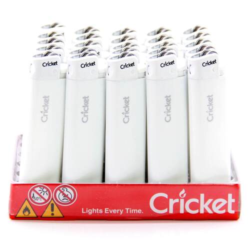 正品瑞典火柴Cricket草蜢一次性尼龙防爆打火机明火砂轮整盒装