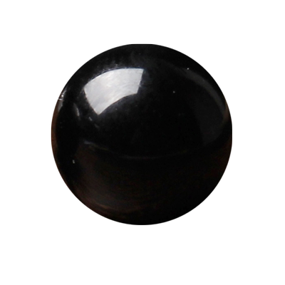 天然7a纯黑乌金黑曜石diy饰品配