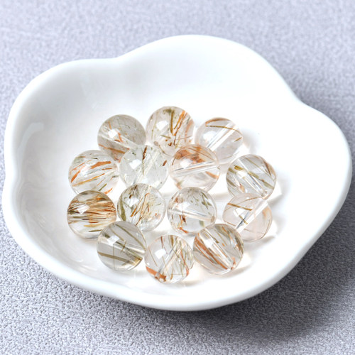 黑金超散珠水晶配饰原矿