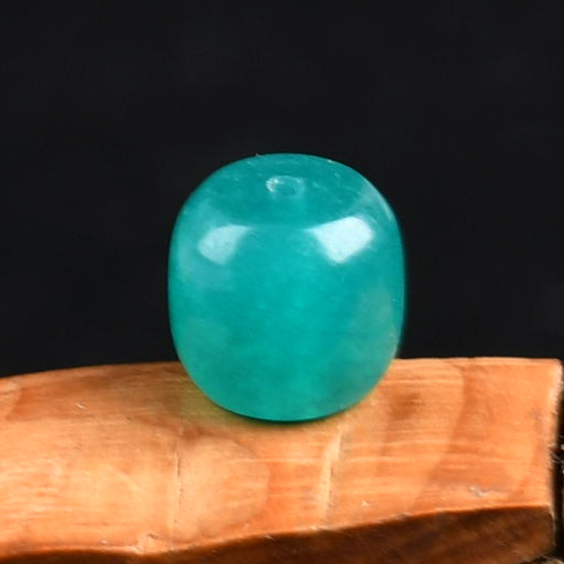 冰种玉髓半成品路路通单颗散珠