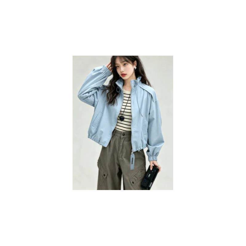 秋季外套女薄款立领上衣