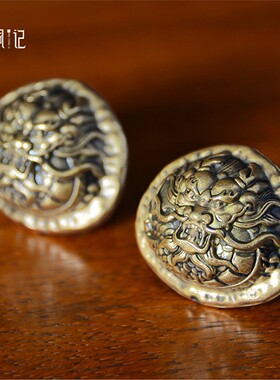 箐铜记 《核桃》手把件铜摆件家居装饰品客厅办公室解压把玩礼品