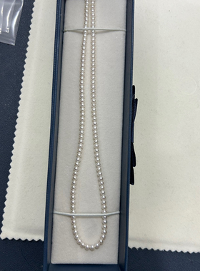 淡水baby项链4-5mm基本正圆强光细微瑕佩戴优秀40+5cm纯银尾链扣