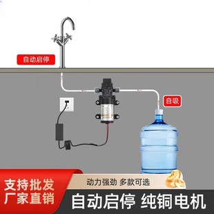 小型自吸泵净水机增压泵洗杯器家用抽水泵制冰机龙头上水自动启停