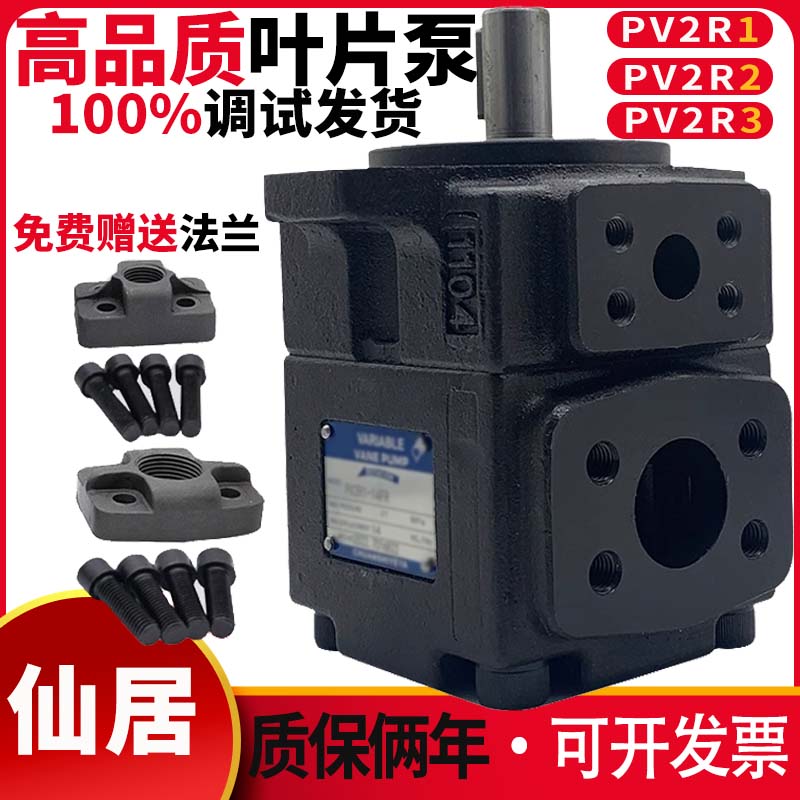pv2r1叶片泵PV2R2液压帮浦总成pv2r3/4液压油泵压头齿轮泵配件大
