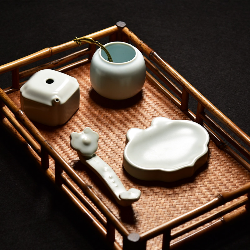 陶瓷生产白釉文房四宝