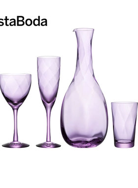 KOSTA BODA 进口水晶玻璃杯CHATEAU庄园紫色40周年款红酒香槟水杯