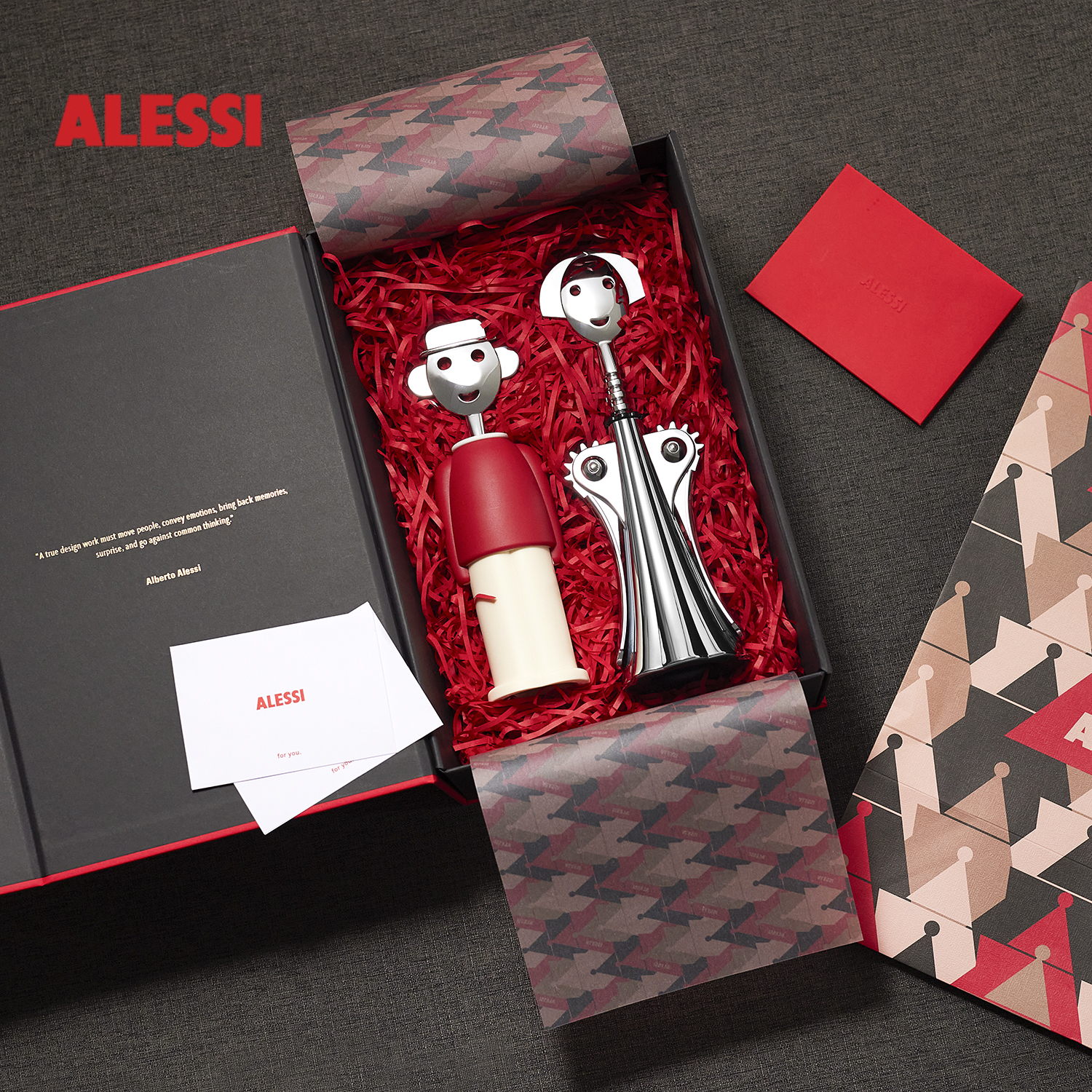 意大利ALESSI限量纪念款安娜红酒开瓶器创意葡萄酒开瓶器情侣礼物