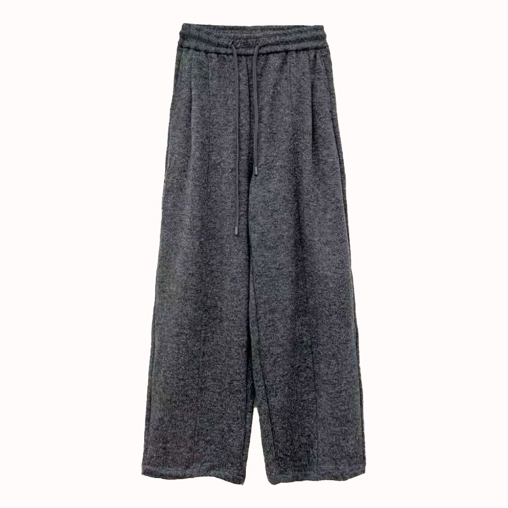 【恩佳专享】极简风阔腿裤女宽松直筒休闲裤长裤25-174-K8420