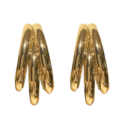 夸张大耳圈s925纯银女金属圆圈