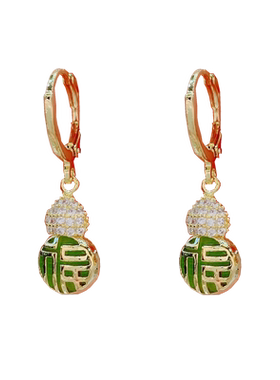 葫芦耳扣耳坠小巧精致时尚耳环