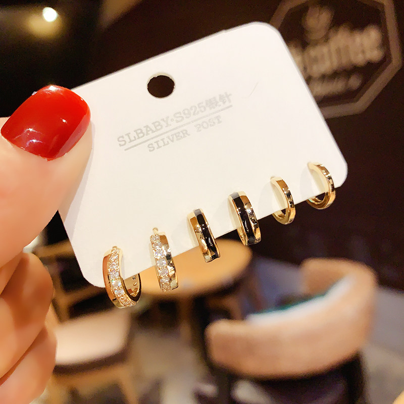 气质小众设计感圆圈耳环女韩国小巧简约耳圈2025新款潮冷淡风耳钉,饰品/流行首饰/时尚饰品新,耳环,淘宝优惠券,粉丝福利购,淘宝优惠卷