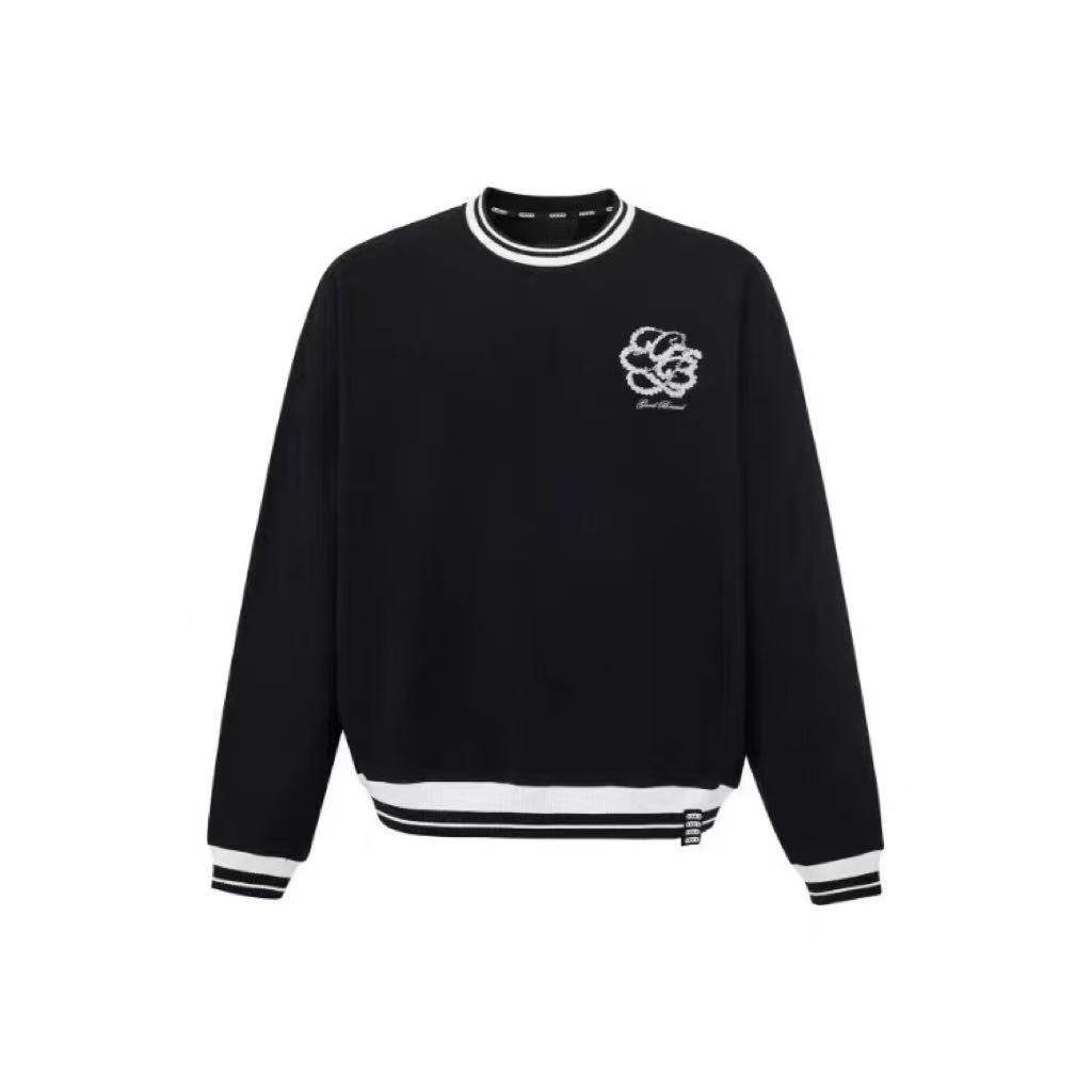 GOODBRAND立体绣珠花体标语卫衣