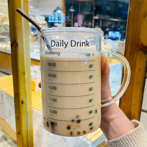 1000ml大容量玻璃杯喝水杯子