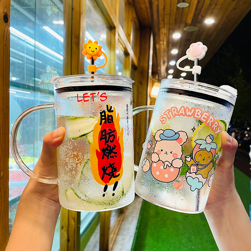 玻璃杯水杯超大容量1000ml开水用