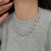 爆款 2026新款 锁骨链女 毛衣链轻奢高级感秋冬项链女款 珍珠高档短款