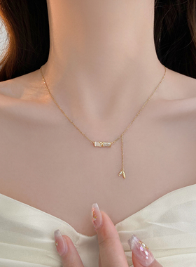 新款金竹流苏项链小清新女