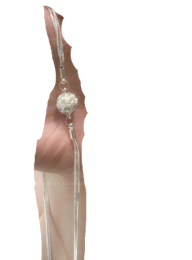 2025年新款圆圈银色项链气质