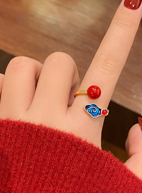 新款轻奢简约高级百搭开口戒