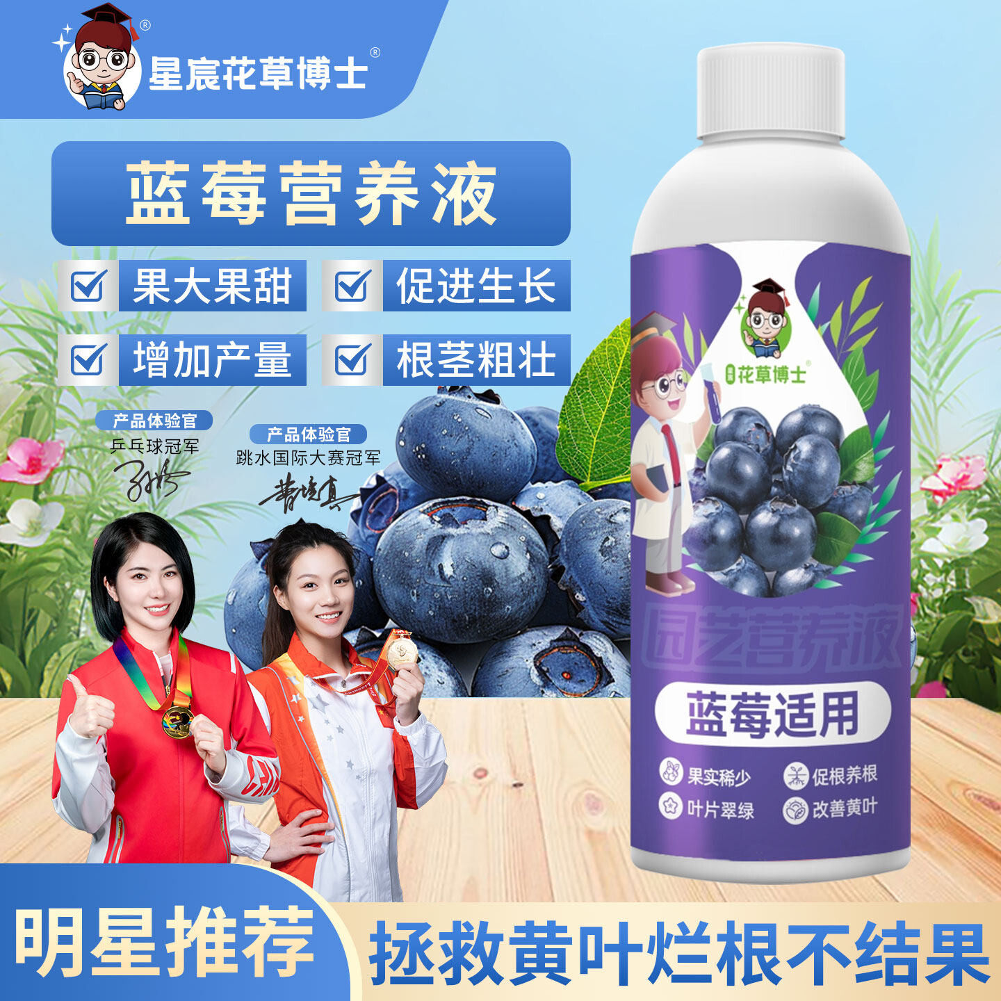 蓝莓专用肥营养液家用树莓草莓盆栽果树专用土坐果增甜通用肥料