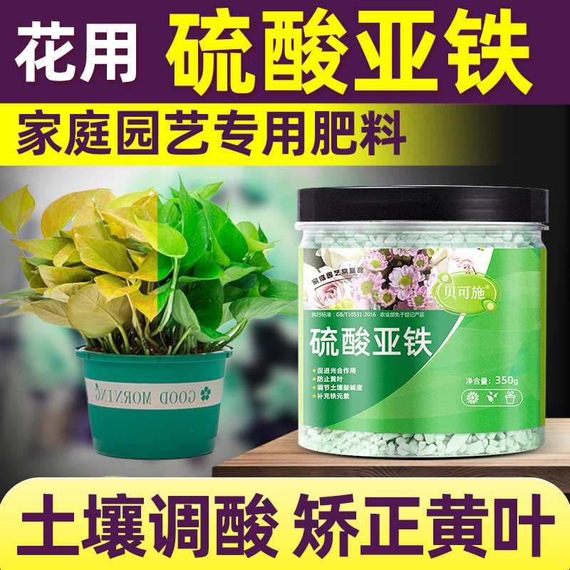 硫酸亚铁花用营养肥料水溶肥栀子花专用肥喜酸植物水溶液盆栽通用