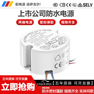 原装 Driver 伊戈尔LED灯镇流器圆形防水户外亭园路灯恒流驱动电源