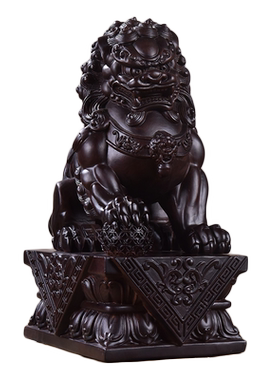 摆件桌面装饰礼品木雕狮子