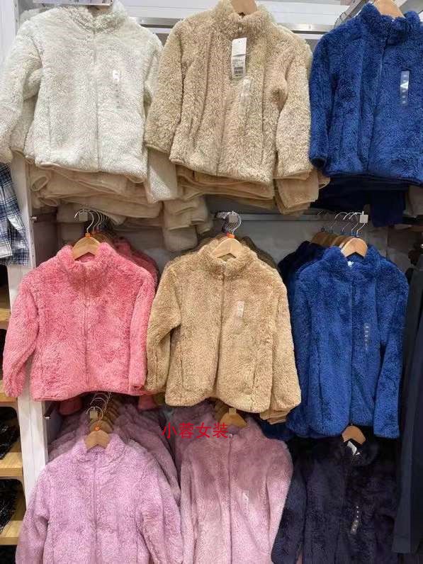 摇粒绒拉链茄克毛毛长袖夹克外套