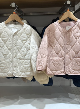 日单童装男童女童冬季空气棉服便携式夹克绗缝保暖棉衣外套478125