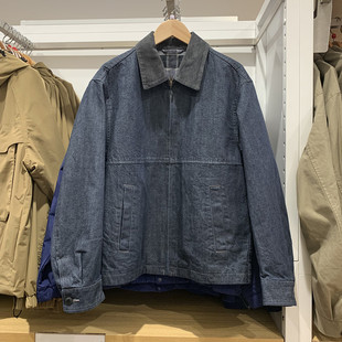男/女装拉链牛仔短茄克水洗产品外套巴恩风翻领夹克478230/480827