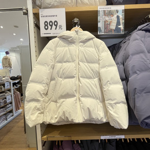 试衣间女装2021冬季百搭无缝保暖防风羽绒服连帽短款外套女440950