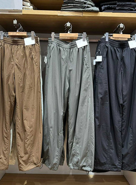 日单女装摇粒绒加绒保暖阔腿裤宽松长裤休闲裤子25秋冬新款479402