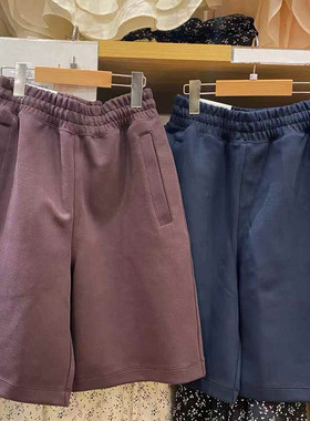 日系男装女装情侣休闲宽松运动短裤五分裤子卫裤百搭直筒裤482758