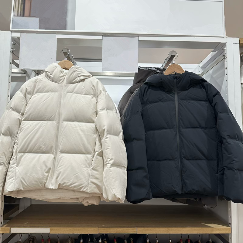 日系女装冬季无缝连帽羽绒服外套冰雪羽绒科技防风保暖夹克478577